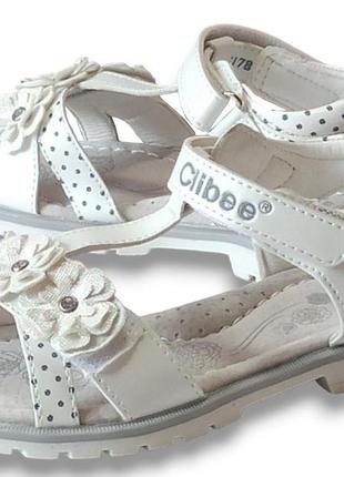 Открытые босоножки сандали 178 летняя обувь для девочки clibee клиби р.26,272 фото