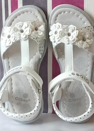 Открытые босоножки сандали 178 летняя обувь для девочки clibee клиби р.26,278 фото