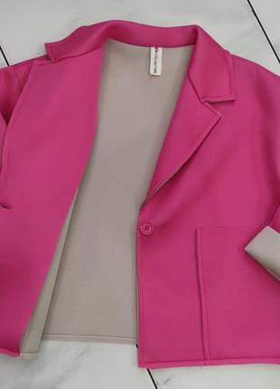 Женский стильный пиджак блейзер куртка бомбер new collection l (48-50)3 фото