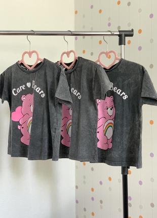 Детская футболка zara для девочки/детская футболка зара/с мишками/care bears3 фото
