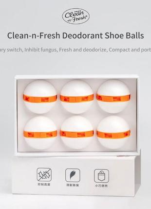 Дезодорант для обуви xiaomi clean-n-fresh shoe 6 шт. упаковка3 фото