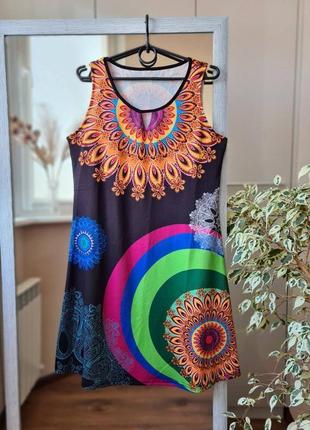 Стильное красивое летнее платье в стиле desigual 🌺1 фото