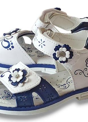 Ортопедичні босоніжки сандалі літнє взуття для дівчинки 291 клібі clibee р.20