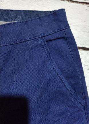 Штани чоловічі брюки сині бавовняні котонові батал3 фото