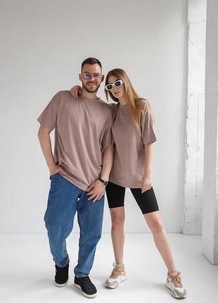 Футболка бавовна базова вільна oversize унісекс 6 кольорів