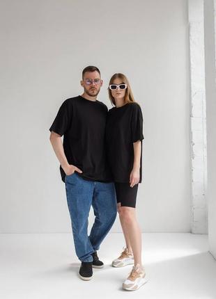 Футболка хлопок базовая свободная oversize унисекс 6 цветов