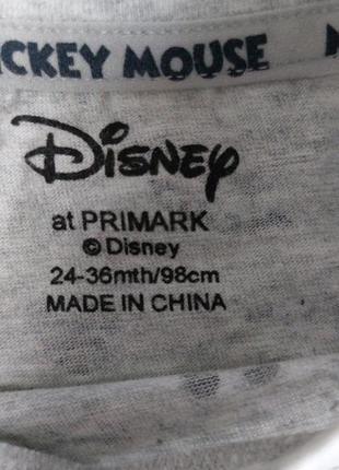 Реглан лонгслів кофта 24-36 м +-2 рочки від primark disney реглан лонгслив кофта 24-36 м +-2 годика от primark disney3 фото