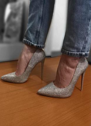 Туфлі лодочки в стразах swarovski сваровскі