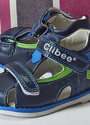 Закрытые ортопедические босоножки сандалии летняя обувь для мальчика 195 clibee клиби р.18,218 фото