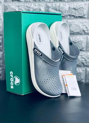 Мужские летние шлепанцы crocs, пляжные шлепки тапочки кроксы