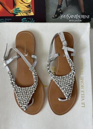 Босоніжки з камінцями p40,5