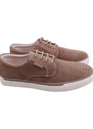 Туфлі чоловічі arees капучіно натуральний нубук, 39