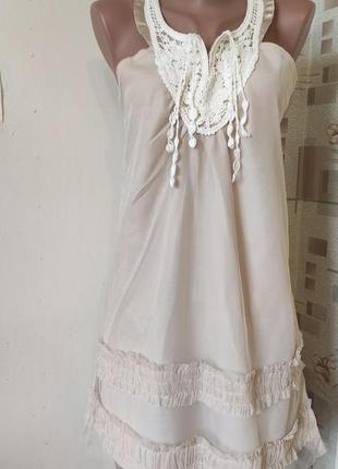Стильное платье туника сарафан.4 фото