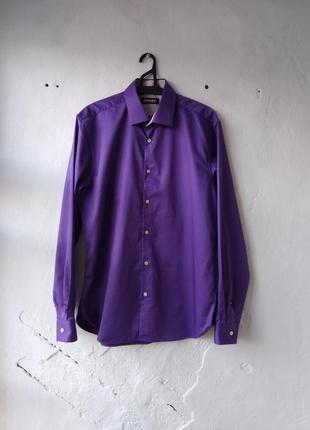 Неимоверная фиолетовая мужская рубашка от dkny размер 162 фото