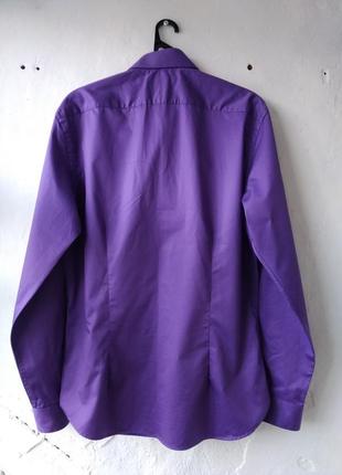 Неимоверная фиолетовая мужская рубашка от dkny размер 166 фото