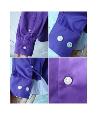 Неимоверная фиолетовая мужская рубашка от dkny размер 1610 фото