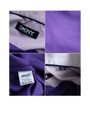 Неимоверная фиолетовая мужская рубашка от dkny размер 168 фото
