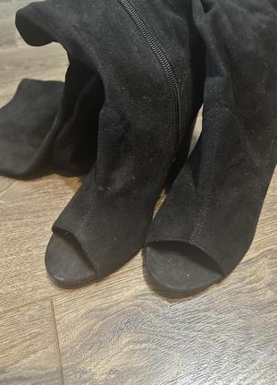 Ботфорти-чутки з відкритим носком