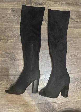 Ботфорти-чутки з відкритим носком