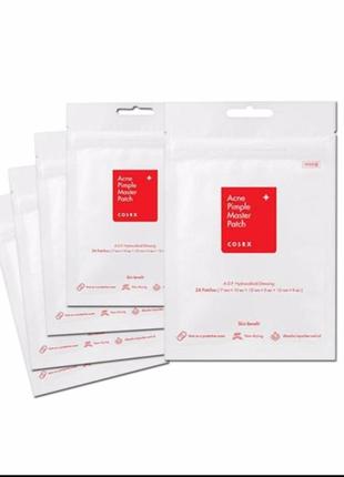 Cosrx acne pimple master patch
гідроколоїдні пластирі для швидкого точкового видалення акне, 24 шт.