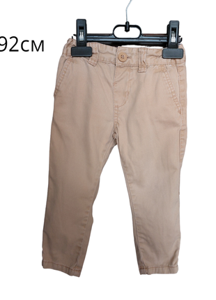 Детские брюки джинсы песочного цвета 92см 1,5-2 года1 фото