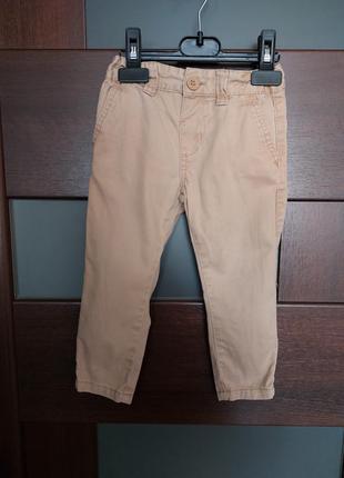 Детские брюки джинсы песочного цвета 92см 1,5-2 года2 фото