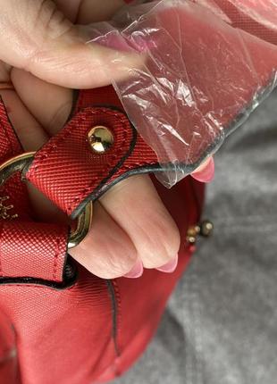 Женская красная сумка4 фото