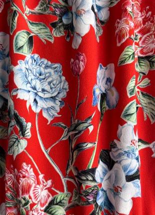 Сукня міді h&m в квітковий принт з довгим рукавом.3 фото