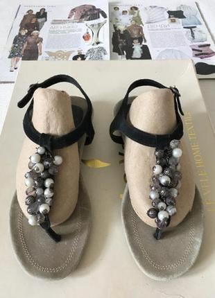 Clarks босоножки замшевые p36