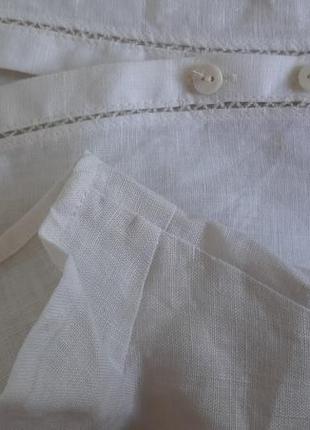 Льняная льняная блуза рубашка из льна 100% лен3 фото