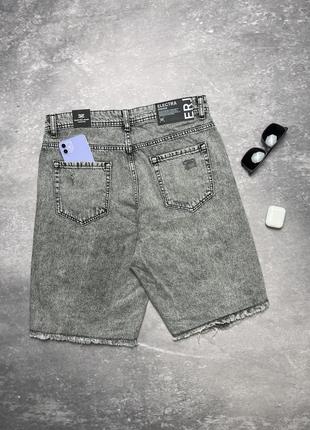 Шорты джинсовые светло-серые8 фото