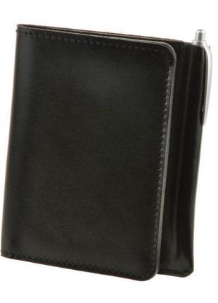 Кожаные портмоне ручной работы с монетницей брендовое, мужской фирменный кошелек натуральный стильный чорный7 фото