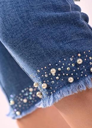 Чудові жіночі джинсові бриджі капрі5 фото