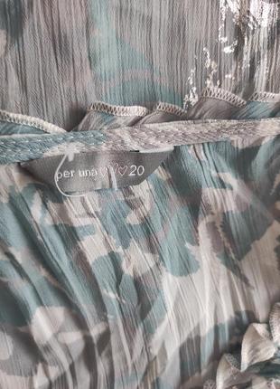 Нежная шифоновая блузка с цветами 20 р от per una6 фото