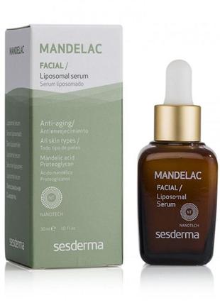 Липосомальная сыворотка с миндальной кислотой sesderma mandelac liposomal serum 30 мл