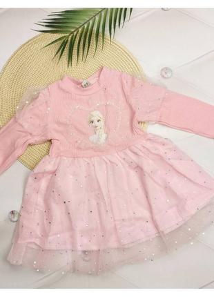 Платье для девочки розовое2 фото