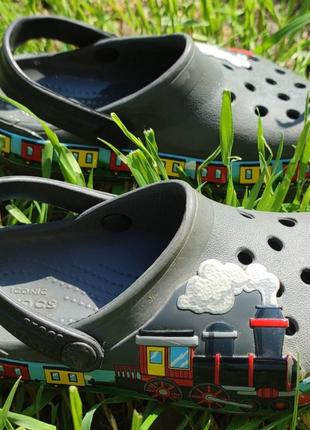 Crocs fun lab train band clog клоги крокс поезд