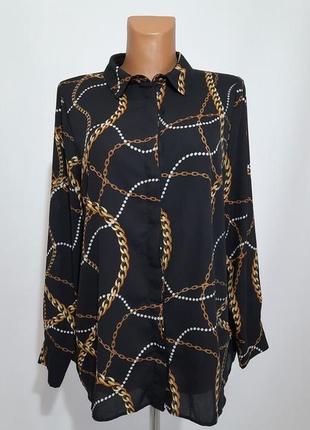 Сорочка блуза в стилі zara від f&f р.18 (14/ 46)1 фото