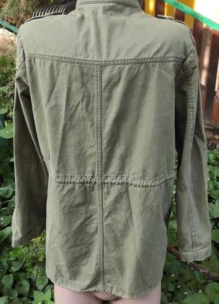 M разм. stradivarius куртка джинс. длина по спинке - 75,5 см., ширина плеч - 41 см., пог - 51 см., п4 фото