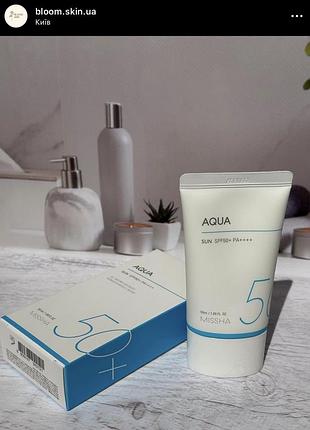 Солнцезащитный гель от missha 50+