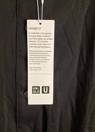 Платье из мерсеризованного хлопка с длинными рукавами и поясом uniqlo4 фото