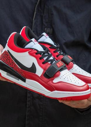 Мужские кроссовки nike air jordan legacy low 312 white red 40-41-42-43-44-45