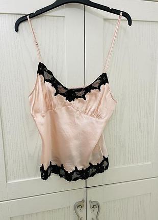 Стильная майка. италия. шелк