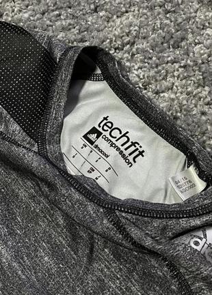 Спортивная компрессионная кофта футболка adidas techfit3 фото