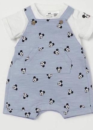 Комбинезон микки маус, костюм двойка, песочник h&amp;m