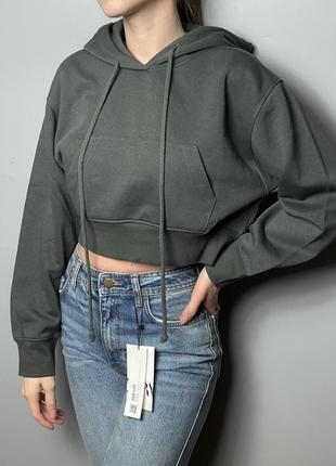 Новое укороченное худи zara