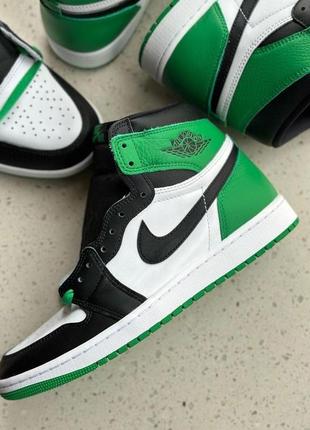 Кроссовки jordan 1 retro high og lucky green