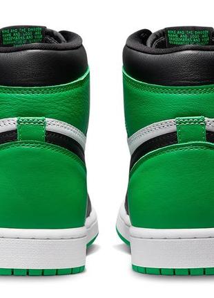 Кроссовки jordan 1 retro high og lucky green5 фото