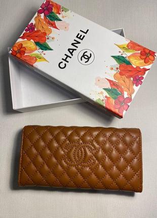 Кошелек женский конверт эко кожа с коробкой, кошелек женский в стиле chanel шаннель5 фото