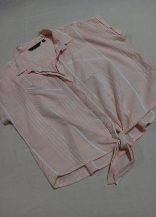Рубашка сорочка з коротким рукавом з натуральної тканини6 фото